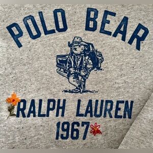 Polo Country by Ralph Lauren Polo Bear Hoodie / Gray / Size Medium